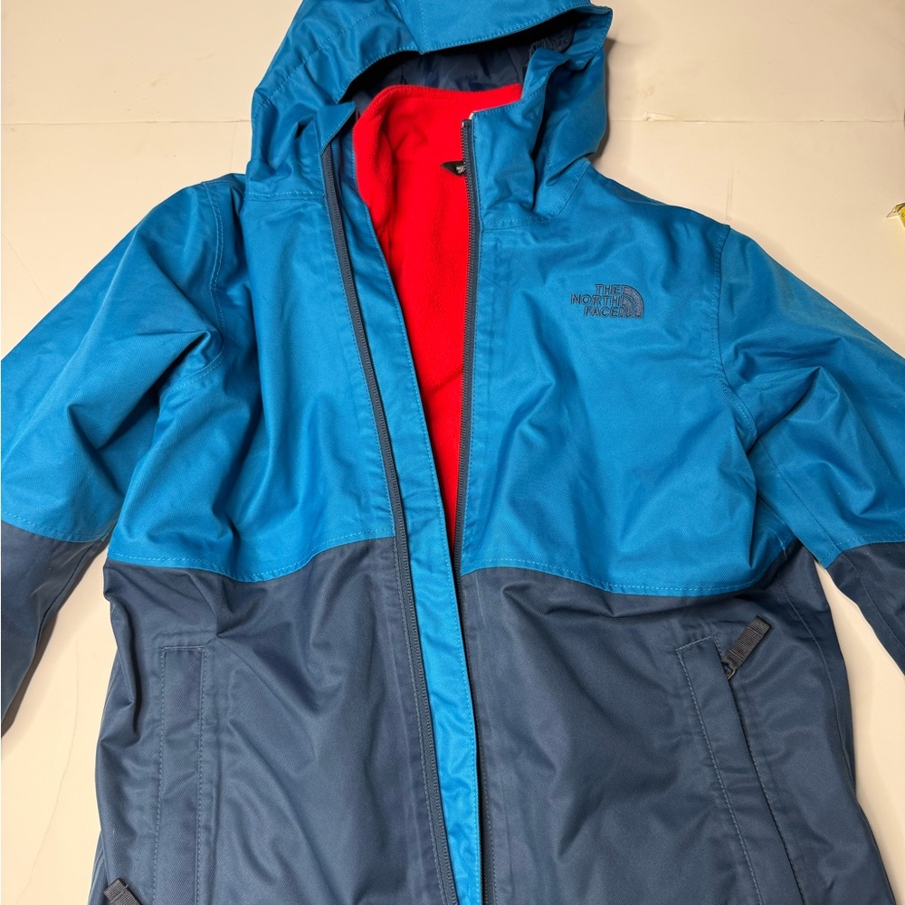 The North Face Kids Two-Tone Blue Raincoat